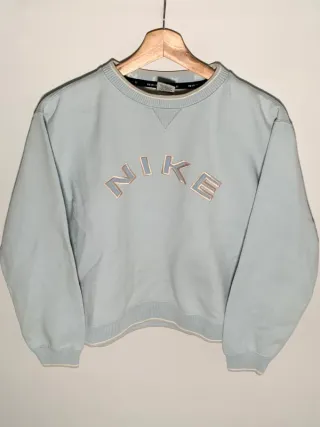 Sudadera Nike vintage, jersey retro Y2K azul