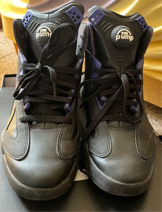 Reebok The Pump Zapatillas Negras y Moradas