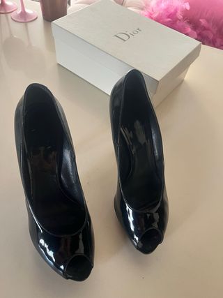 Zapatos tacón Christian Dior negros