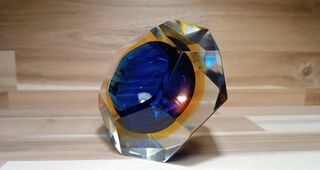 Cenicero/Cuenco Cristal Murano Azul