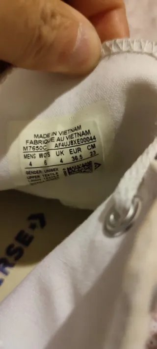 Zapatillas Converse Niña Blancas Talla 36,5