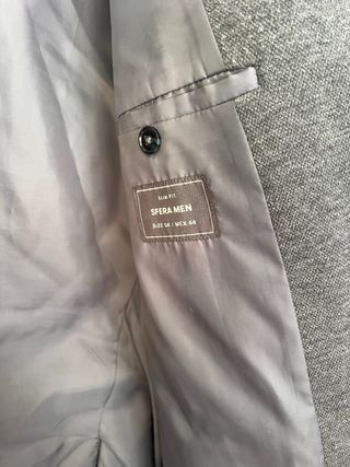 Americana Sfera Slim Fit Gris Talla 54