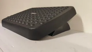 Poggiapiedi da scrivania nero