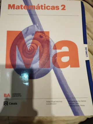 Matemáticas 2 BA LOMLOE
