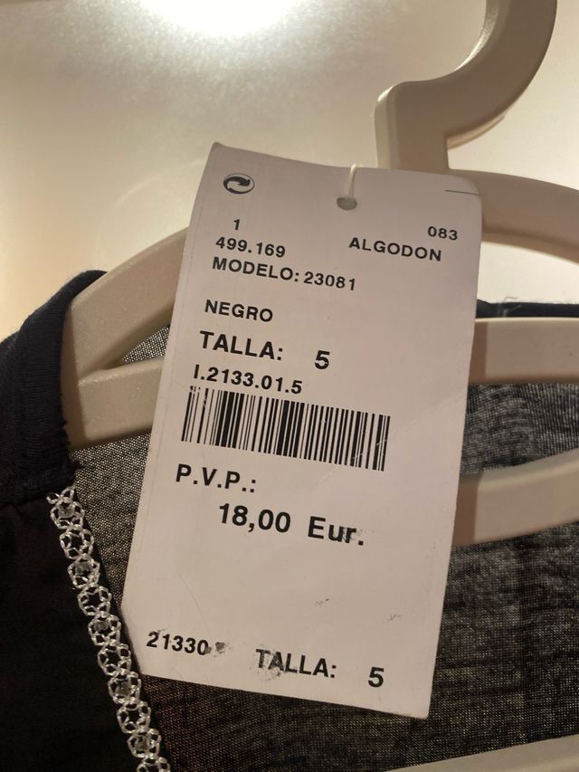 Camiseta azul con brillo y manga corta