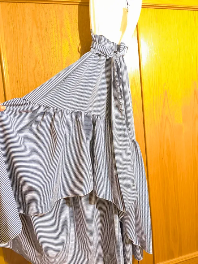 Vestido rayas blanco y azul