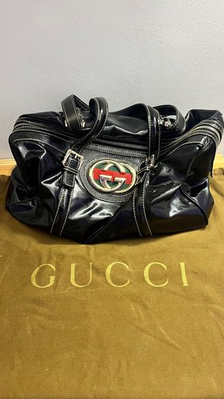 Bolso Gucci Boston Charol Negro 