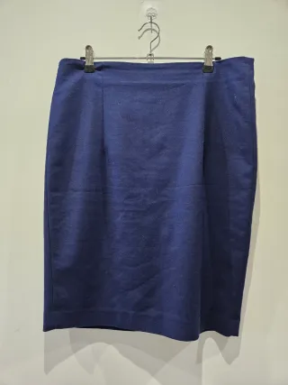 Falda Zara azul rodilla Talla XL