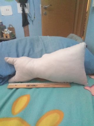 Peluche Gatto Bianco Occhi Diversi