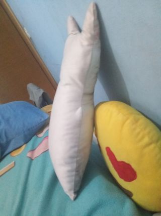 Peluche Gatto Bianco Occhi Diversi
