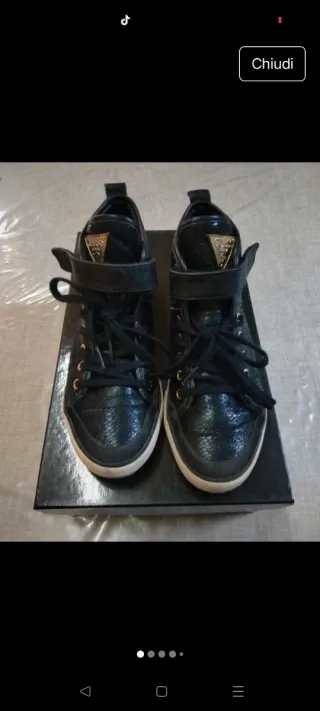 Scarpe Guess donna nere oro misura 38