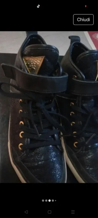 Scarpe Guess donna nere oro misura 38