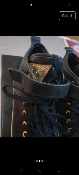 Scarpe Guess donna nere oro misura 38