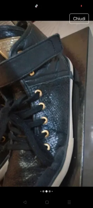 Scarpe Guess donna nere oro misura 38