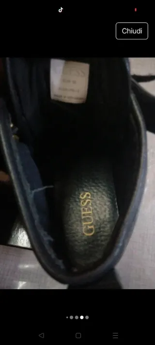 Scarpe Guess donna nere oro misura 38