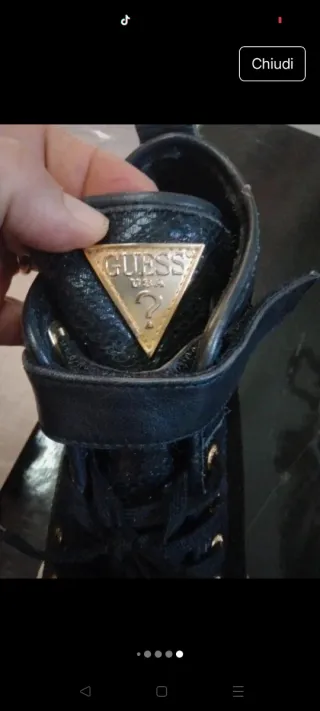 Scarpe Guess donna nere oro misura 38