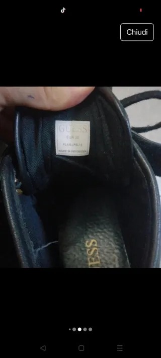 Scarpe Guess donna nere oro misura 38