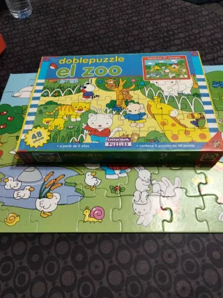 Doblepuzzle El Zoo 2 Puzzles 48 Piezas