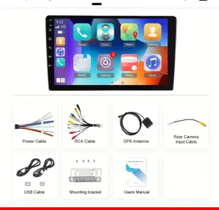 Pantalla Android Coche GPS USB RCA