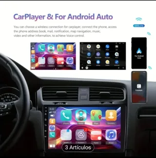 Pantalla Android Coche GPS USB RCA