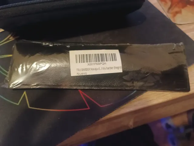 Navaja Barbero Profesional TRU BARBER Negra