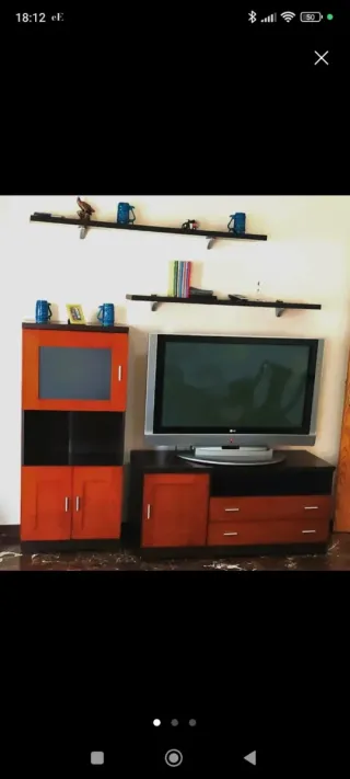 Mueble Salón 3 Piezas + Estantería