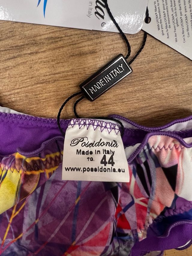 Costume bikini donna fantasia floreale taglia 44