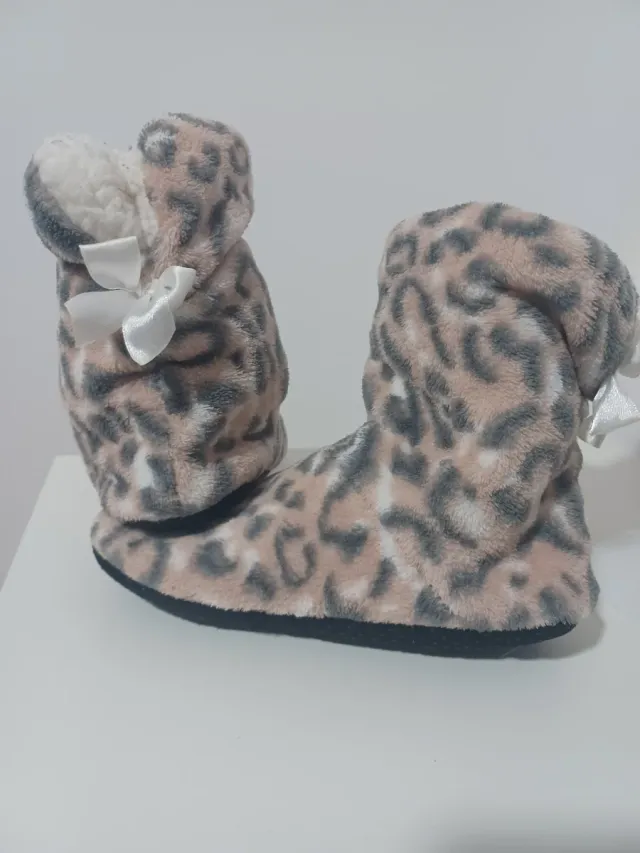 Zapatillas Botita Mujer Animal Print