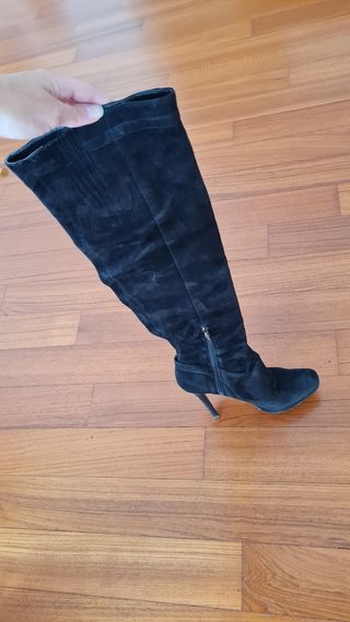 Stivali Guess pelle neri tacco alto