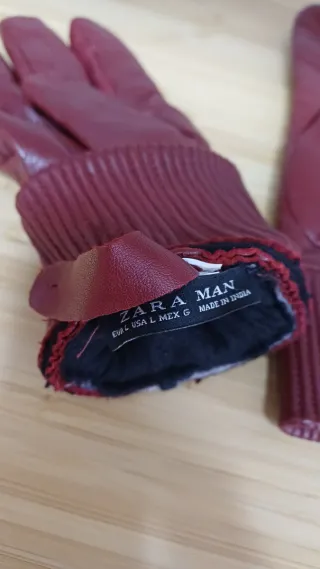 Guantes Zara Piel Acolchados