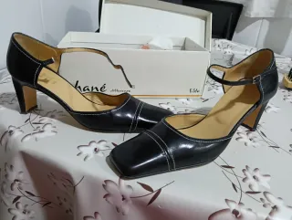 Zapatos de salón negros Elda mujer