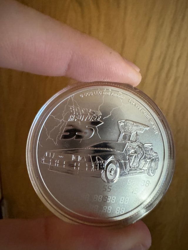 Pack monedas Plata 1oz de Regreso al Futuro