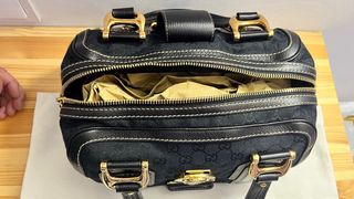 Bolso Gucci Satchel Lona Negra