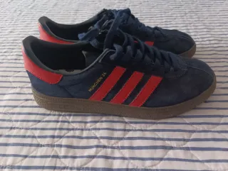 Zapatillas Adidas München Azul/Rojo