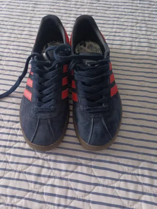 Zapatillas Adidas München Azul/Rojo
