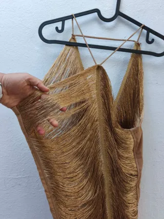 Vestido Valentina Dorado Talla Única