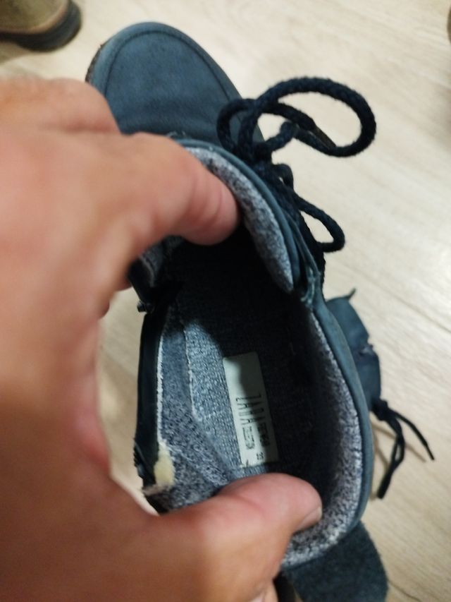 Botas Zara niño talla 33 azul marino