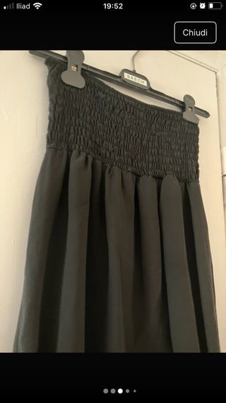Abito a fascia nero taglia unica