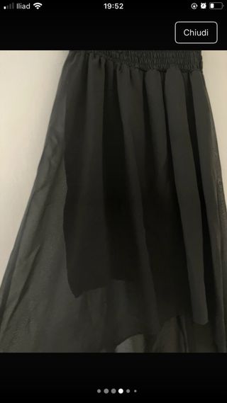 Abito a fascia nero taglia unica
