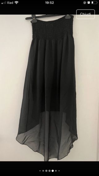Abito a fascia nero taglia unica