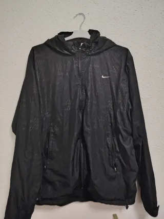 Cortavientos Nike Negro vintaje
