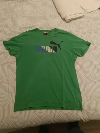 Camiseta Puma Verde Logo Felino