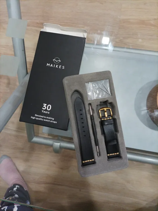 Pulseira MAIKES Preta para Relógio