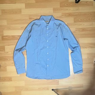 Camisa Burberry Azul Pastel Vintage