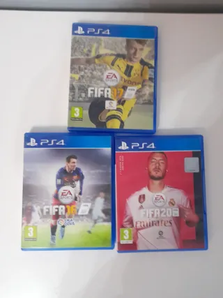 Lote 3 Juegos FIFA PS4: 16, 17 y 20