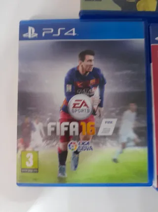 Lote 3 Juegos FIFA PS4: 16, 17 y 20