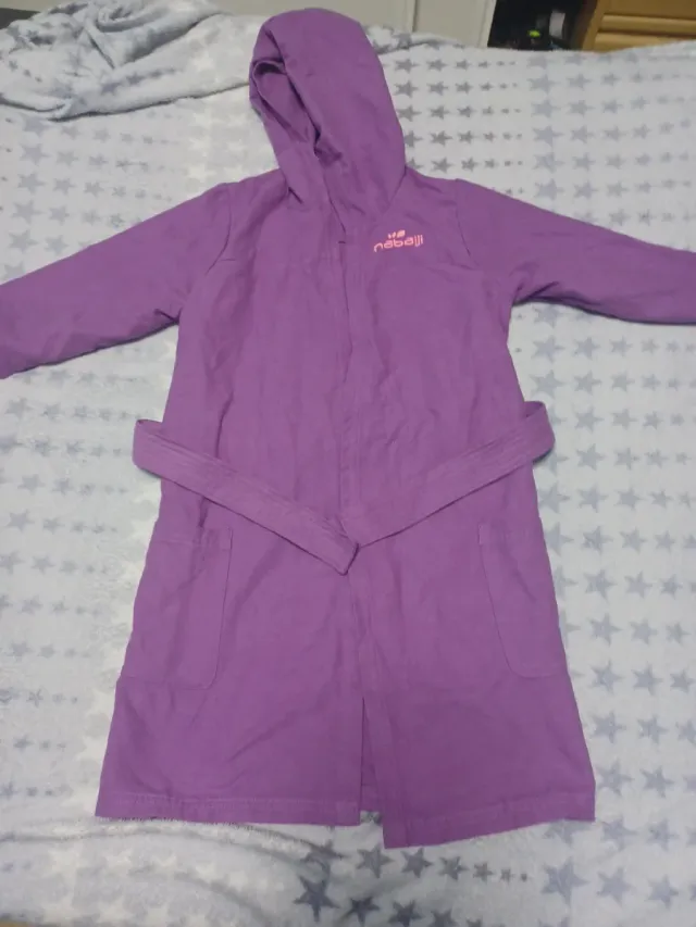 Albornoz niña Decathlon Talla 3/4 Morado