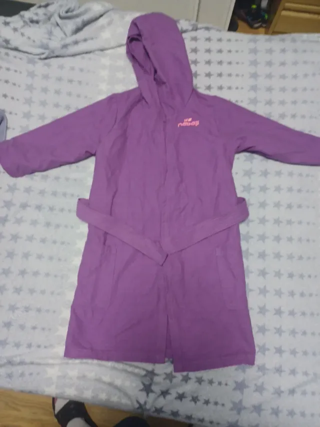 Albornoz niña Decathlon Talla 3/4 Morado