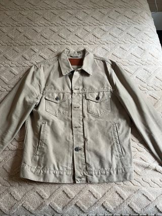 Cazadora vaquera Mango Beige