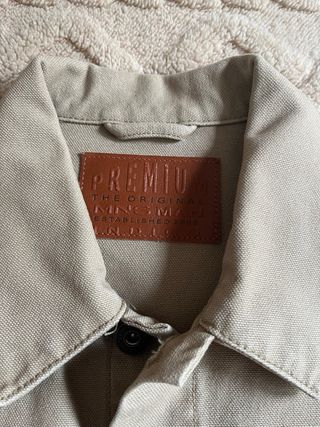 Cazadora vaquera Mango Beige